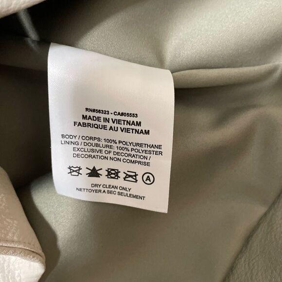 Nike Jordan Classics Capsule 2.0 Faux Leather Jacket DJ2716-320 Women's Sz Med - Picture 6 of 8